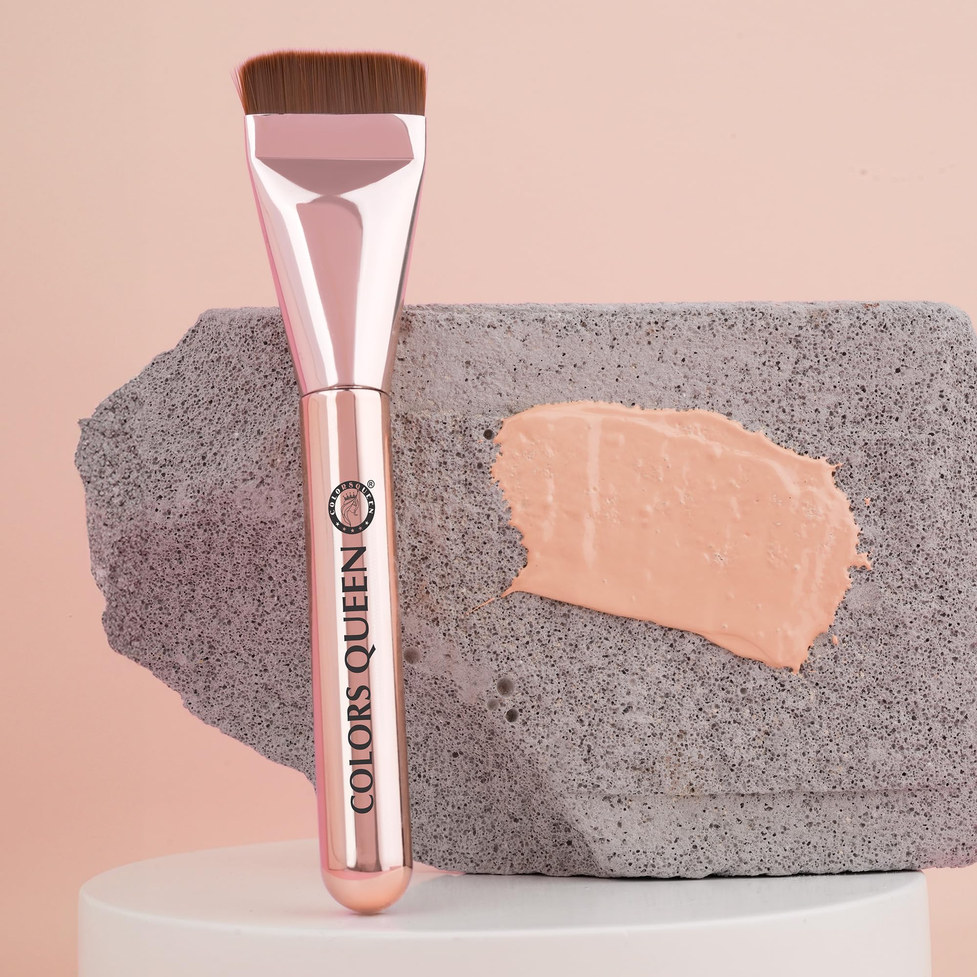 Colors Queen Ultra Thin Flat Foundation Makeup Brush for Glass Skin for Blending Liquid & Cream Foundation | High Density Bristles for Streak Free Application - Image 7 thumbnail