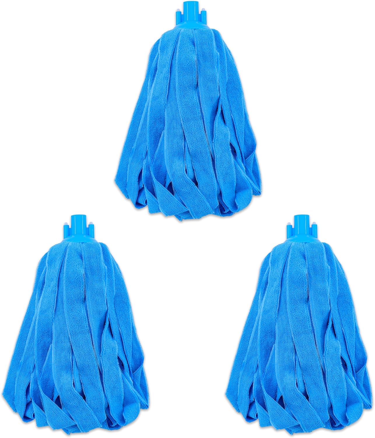 Microfiber Cloth String Mop Head Refill, Loop End Screw On Mop Head Compatible with All Standard US Threading Pole (Acme 3/4 inch Thread) (6)