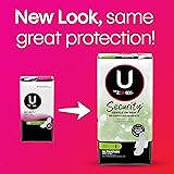 U by Kotex Security Ultra Thin Feminine Pads with Wings, Heavy Absorbency, Unscented, 32 Count