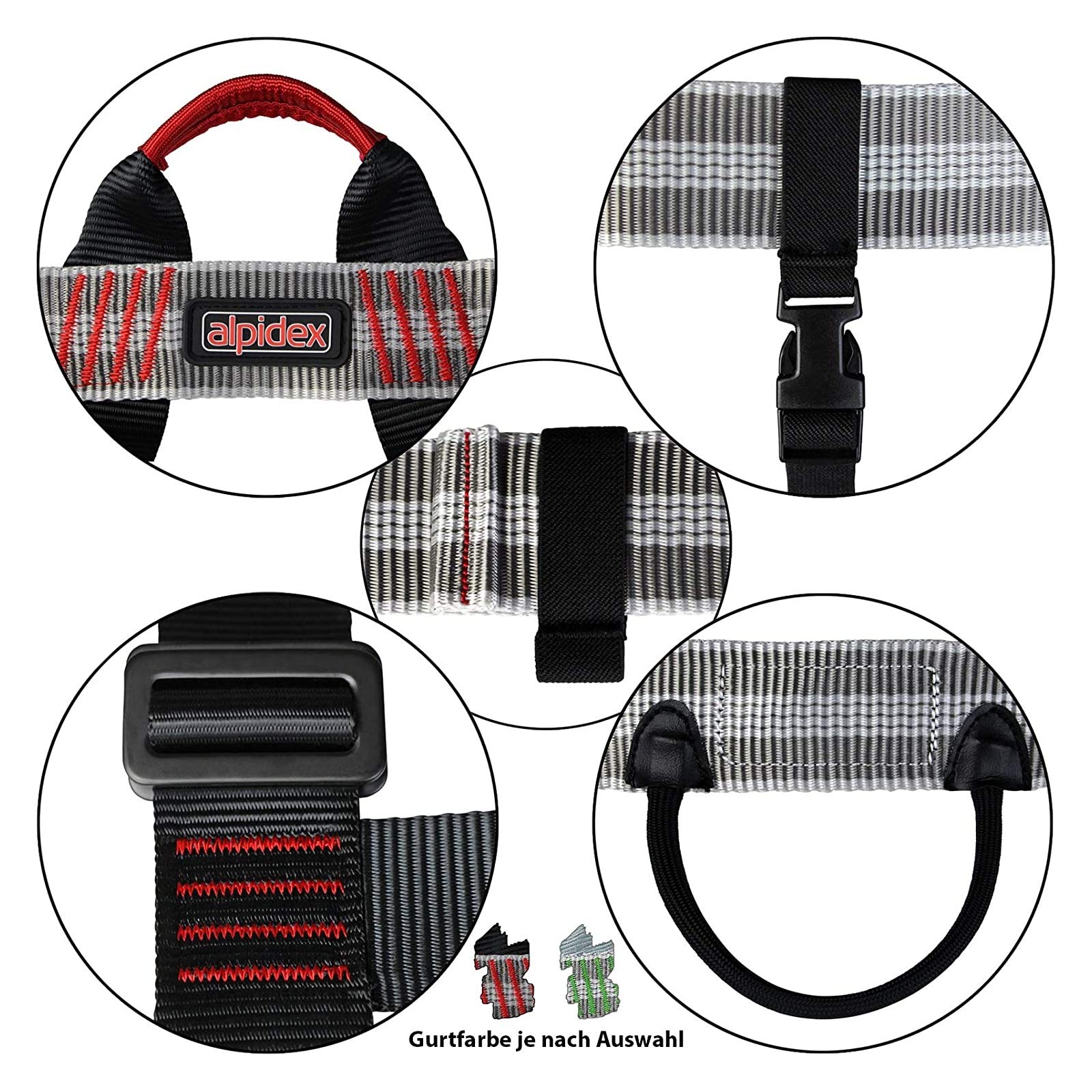 ALPIDEX Casque d'escalade + ALPIDEX Baudrier de Grimper Universel + Stubai Via ferrata Set Basic 3.0
