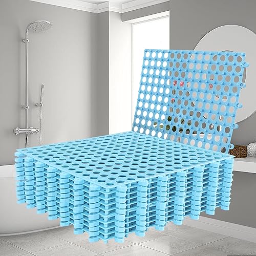Paquete de 12 tapetes entrelazados de drenaje de 12 x 12 pulgadas, antideslizant