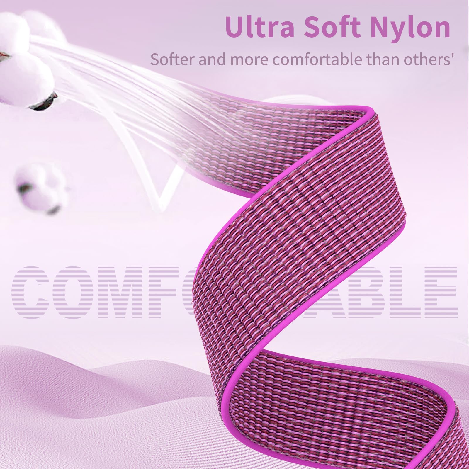 AMSKY Nylon Sport Loop Compatibile con Cinturino Apple Watch 40mm 38 mm 41 mm 42 mm 44 mm 45 mm 46 mm 49 mm Donne Uomo,Soft Sport Loop Originale Cinturini per iWatch 10 9 8 7 6 5 4 3 Se Ultra 2 1