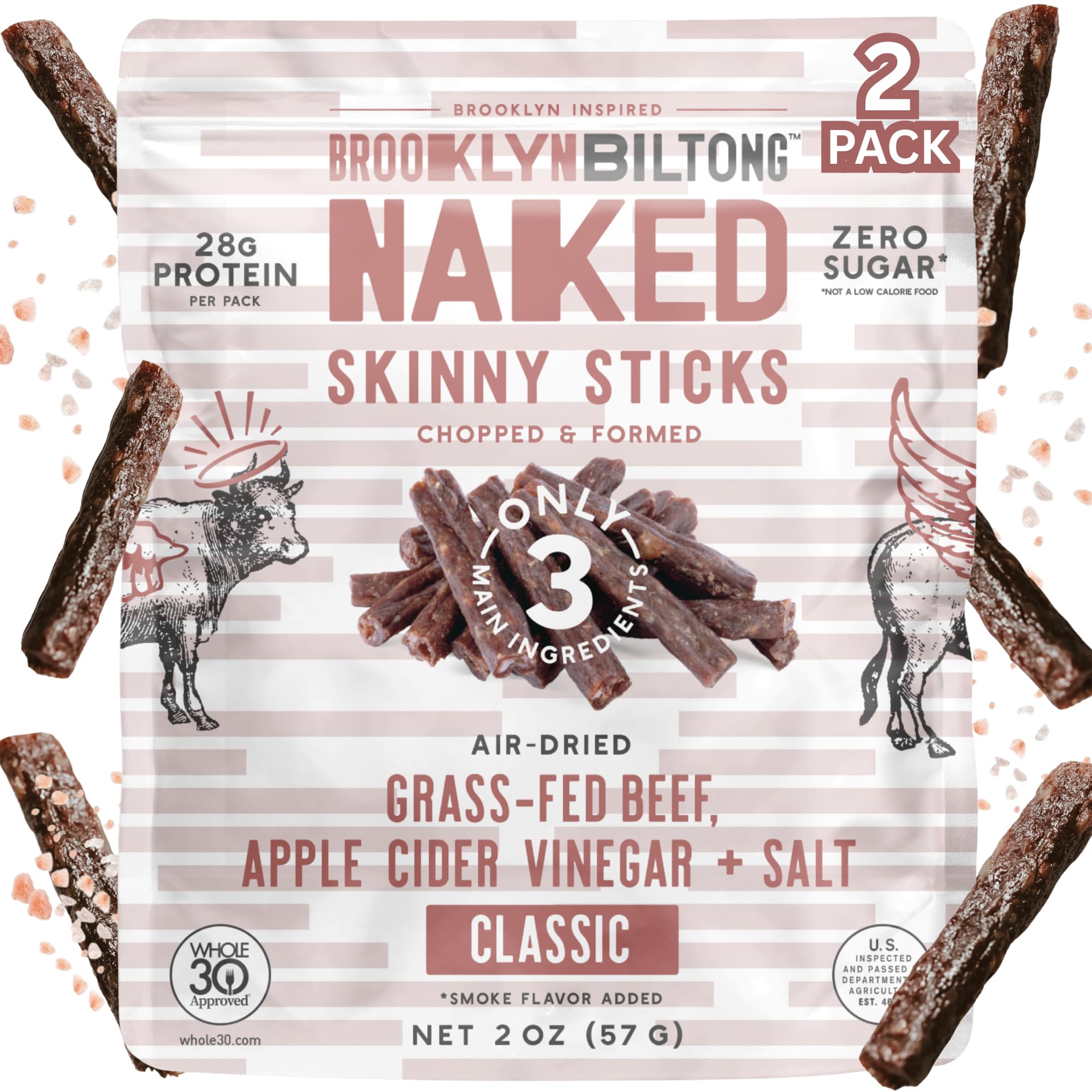 Amazon.com: Brooklyn Biltong Skinny Sticks (Classic, 2 oz, Pack of 