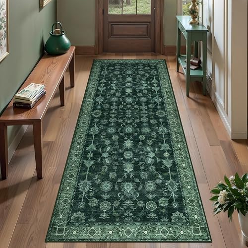 Tangsoo 2x5 Washable Runner Rug Green