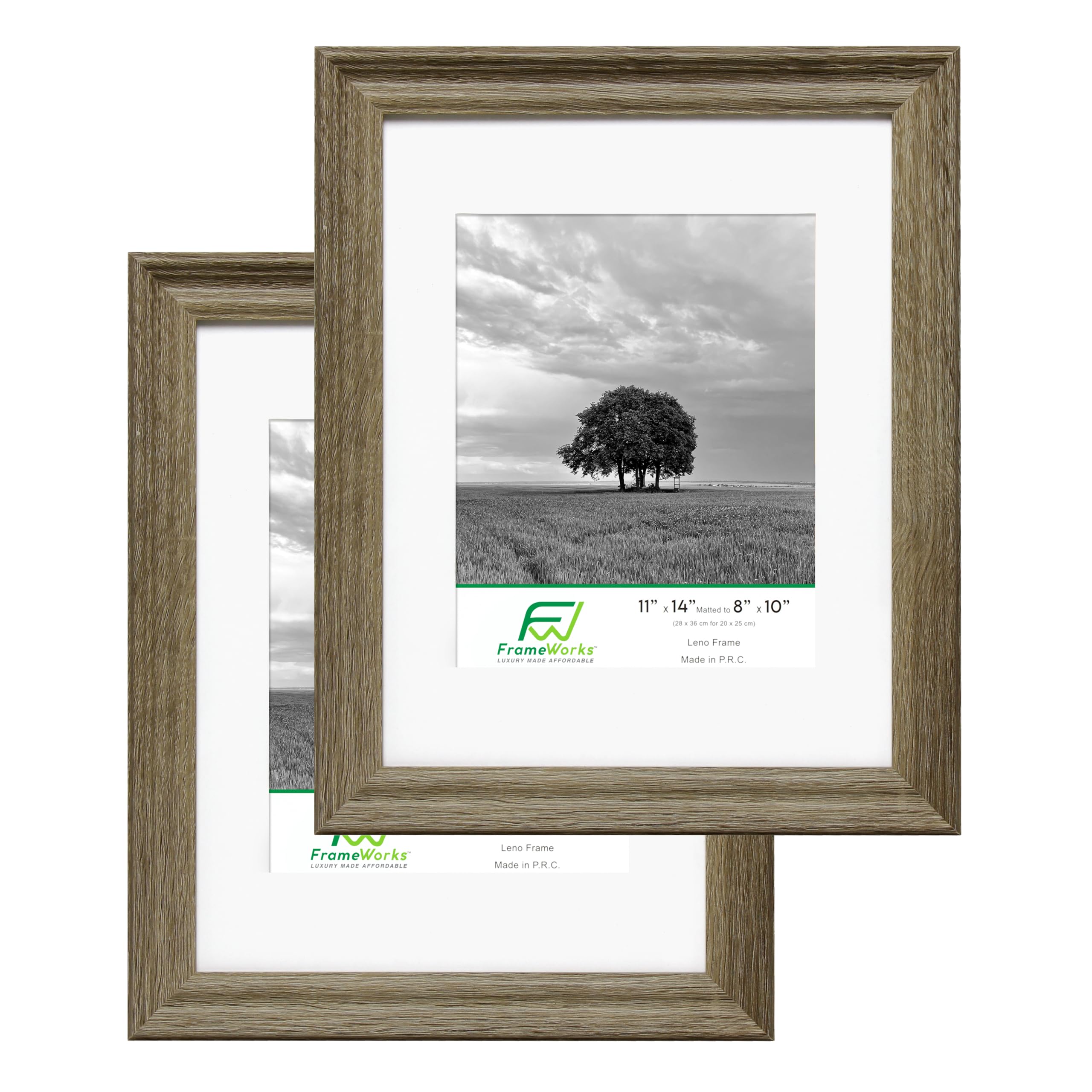 FrameWorks - 2-Pack - 5” x 7” Matted to 4" x 6" Black Wooden Picture Frames with Luxury Wide Molded Edge, Removable Mat, and Tempered Glass — Amazon image 14