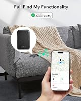ESR MagSafe Pénztárca - Geo iPhone Kártyatartó Find My Funkcióval, Erős Mágnessel, Állvánnyal iPhone 16/15/14/13/12 Készülékekhez, Fekete 2