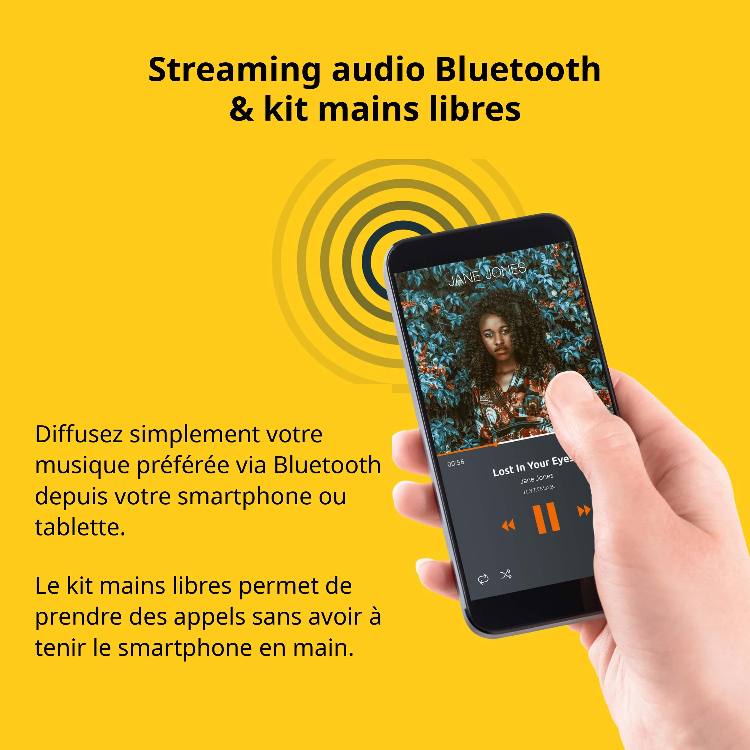 TechniSat Viola Radio de Cuisine - encastrable avec FM | écran LED, lampe de travail, minuterie, Bluetooth, fonction réveil, mains libres, haut-parleur 5 W, blanc