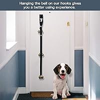 Vista 5 de Campanas mejoradas para cachorros, timbres de perro para perilla de puerta, entrenamiento para ir al aire libre, campanas de perro para cachorros