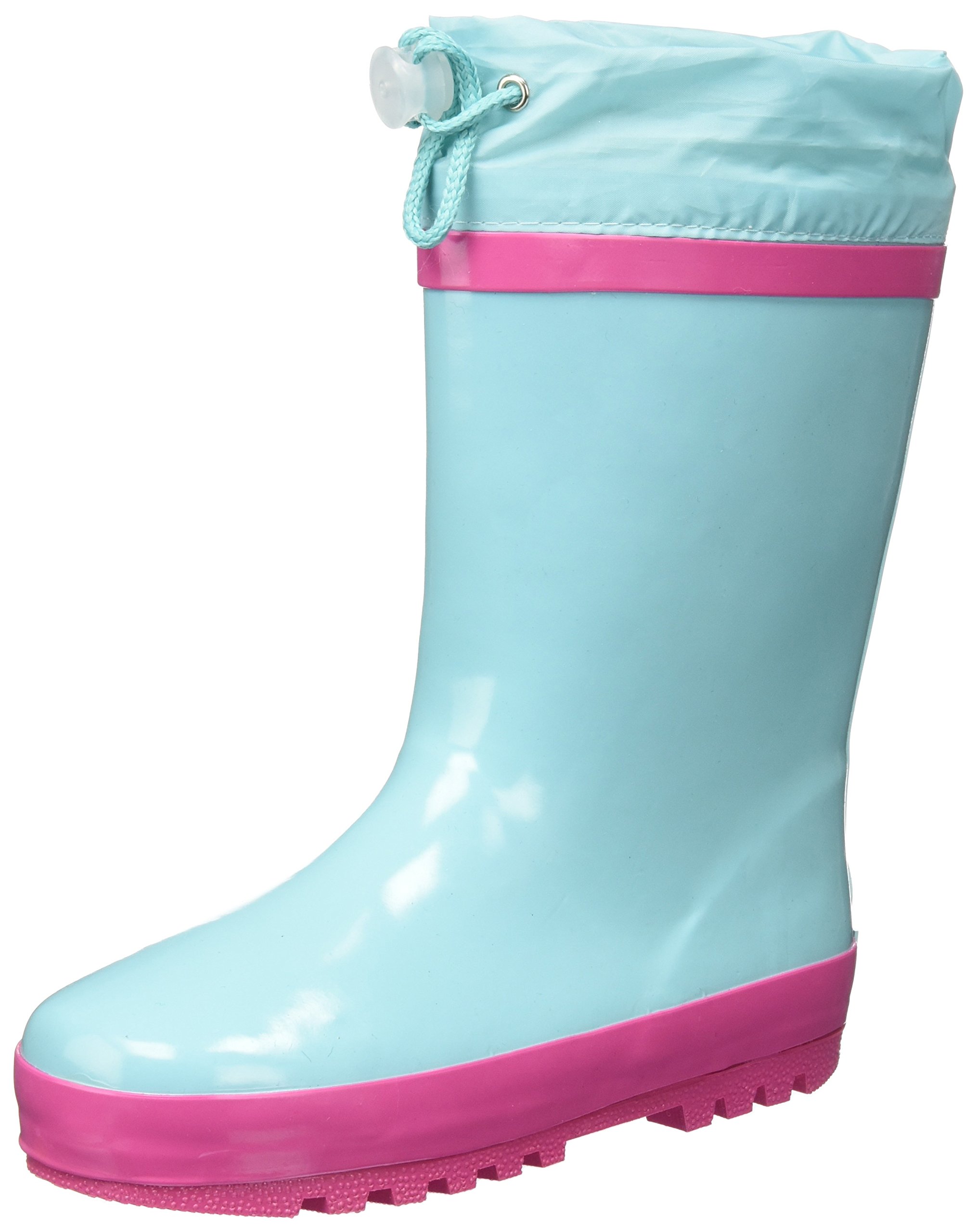Playshoes Unisex Children's Natural Rubber Lined Wellington Boots, turquoise, 7.5UK Child