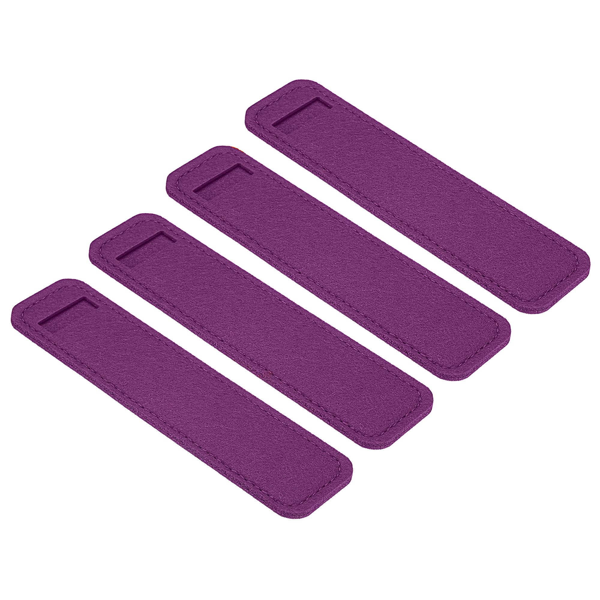 PATIKIL Felt Pen Case 4 Pack Pencil Bag Mini Pocket Protector Storage Sleeve Pouch Holder, Purple โ image 1
