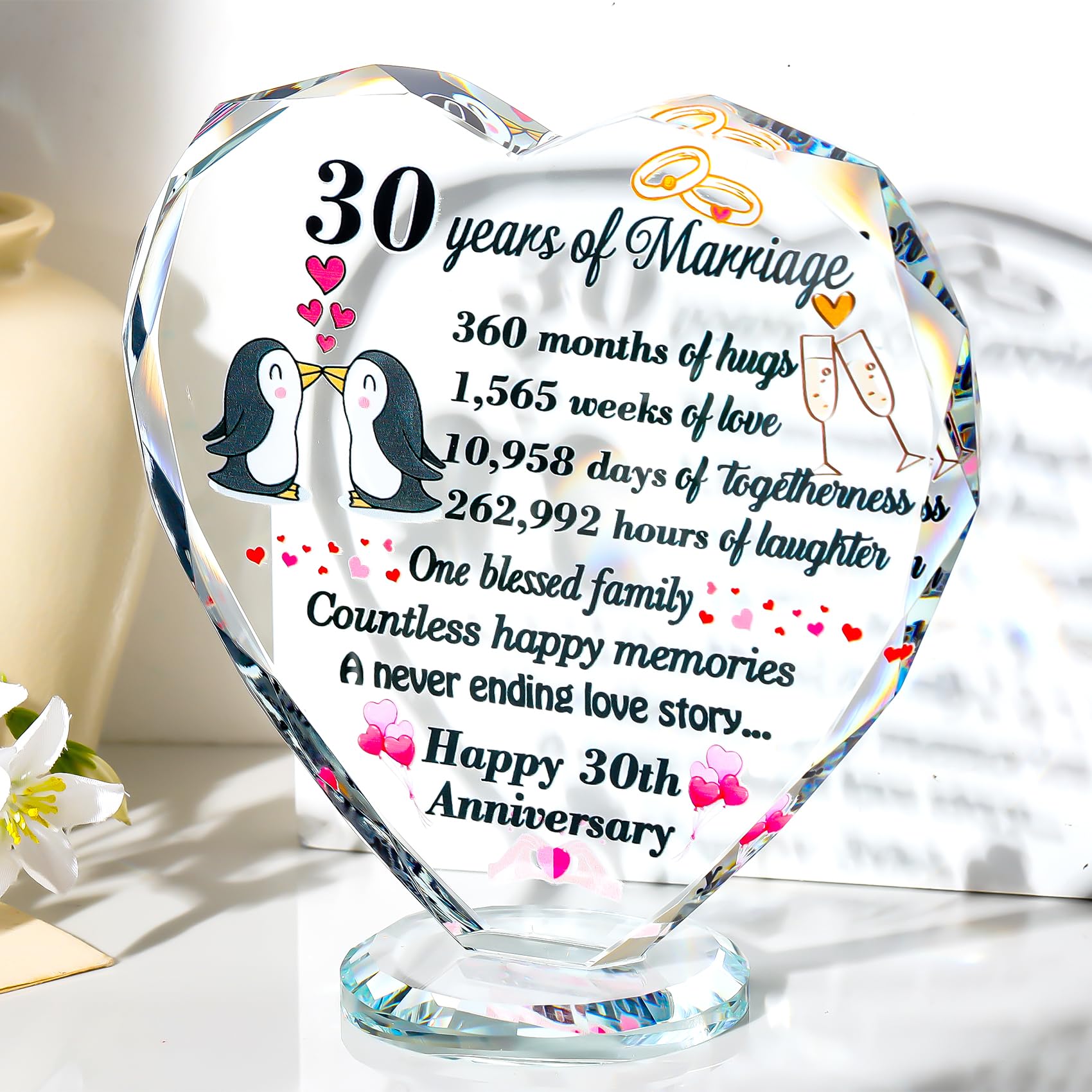 Ornalrist 30th Wedding Anniversary Lvory Wedding Gifts 30 Years Souvenir