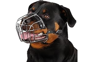 Leerburg Adjustable Metal Wire Basket Muzzle for Extra Large Dogs