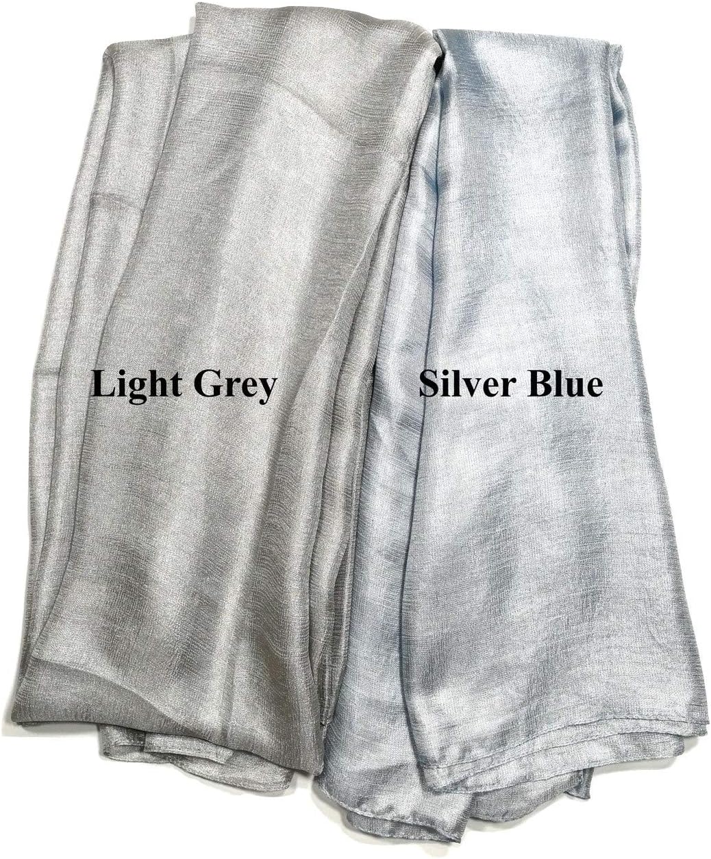 Shanlin Solid Color Silk Feel Long Scarves - Image 6