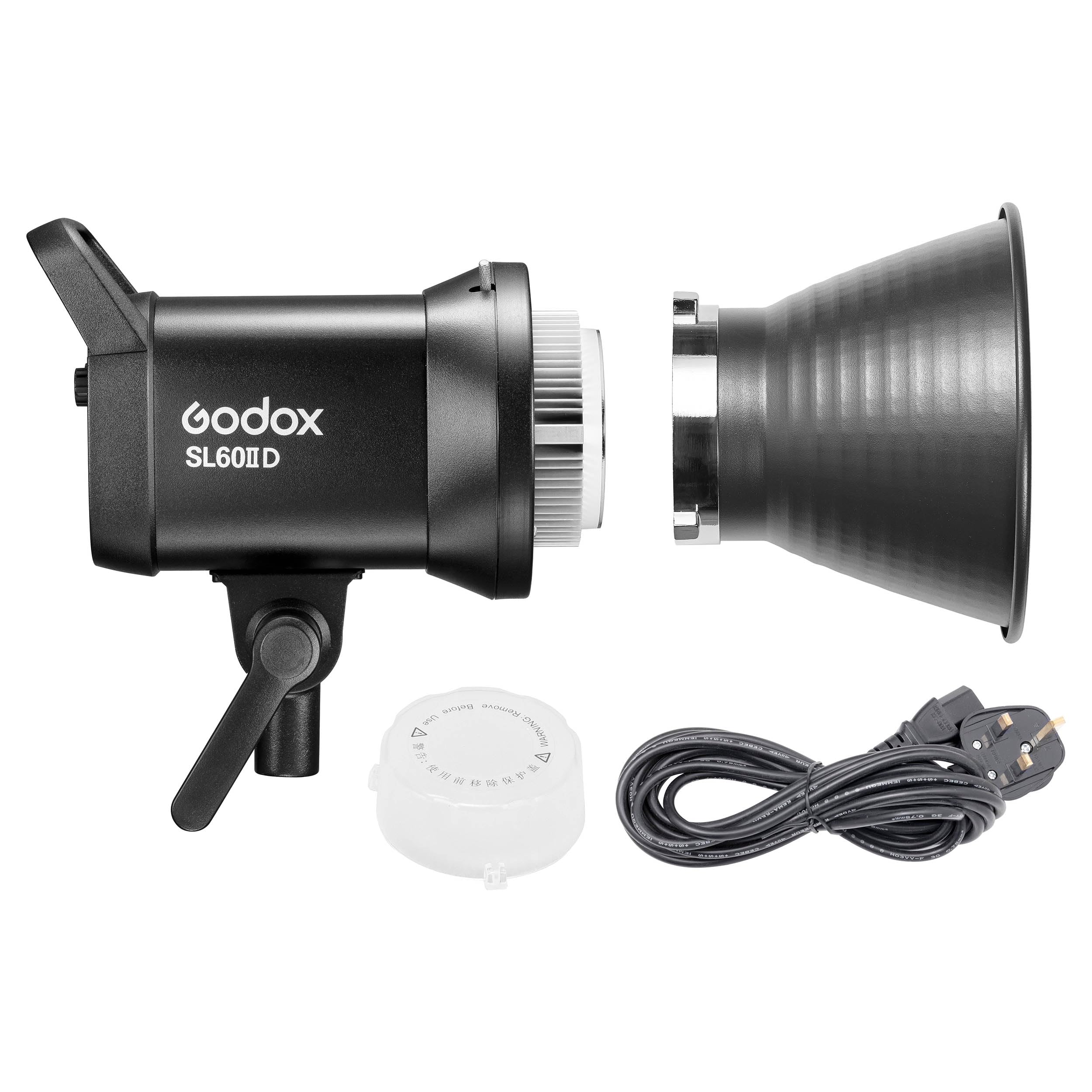 Godox Light Sl60wii Sl60 Ii 60W Led Video Day Balance 5600K Cri95 Bowens Mount Silent Dimmable Wireless Continuous Ing Studio Photo Video Recording Streaming Portrait Photography Lamp
