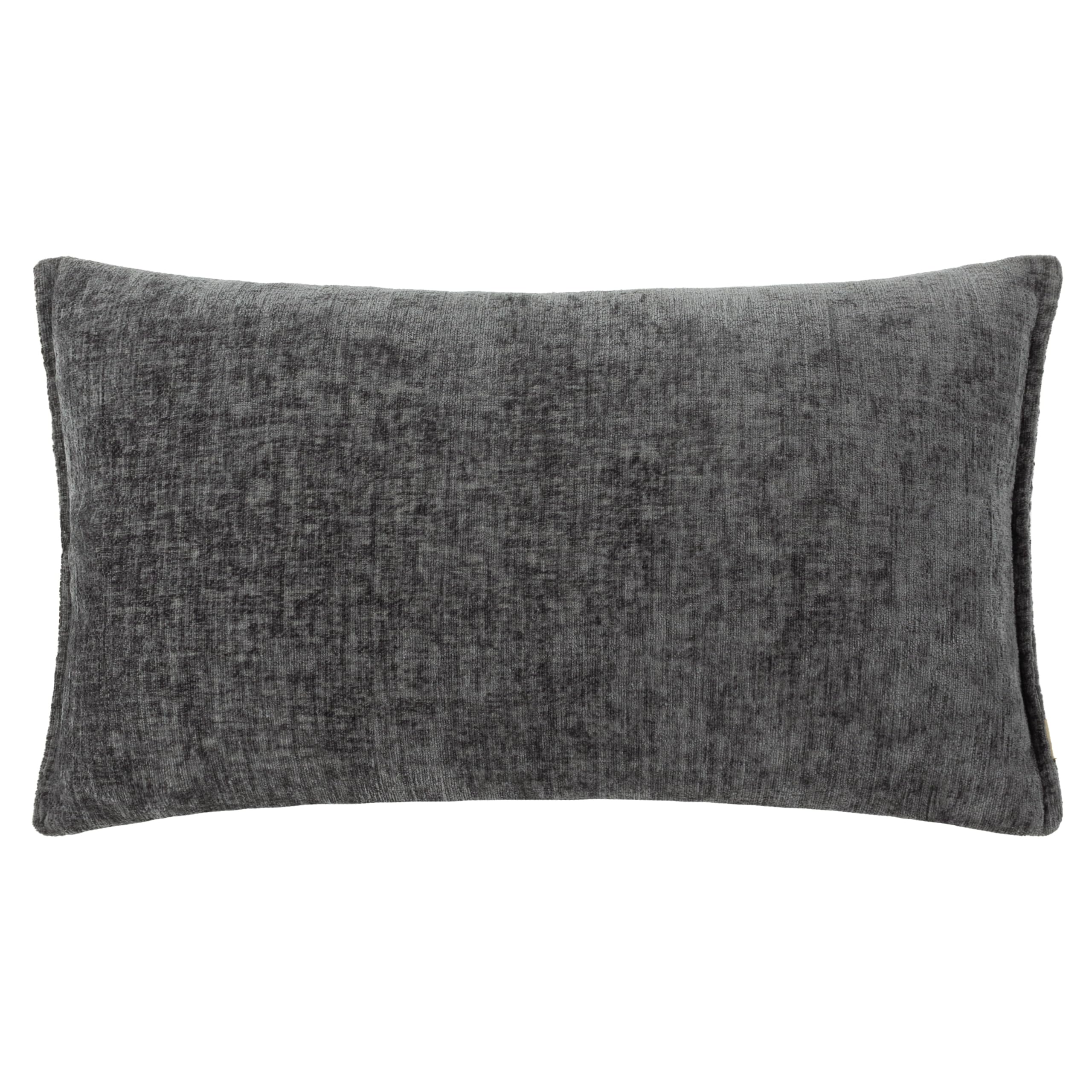 Evans Lichfield Buxton Rectangular Reversible Cushion Cover, 50 x 30 cm (Pack of 1), Charcoal