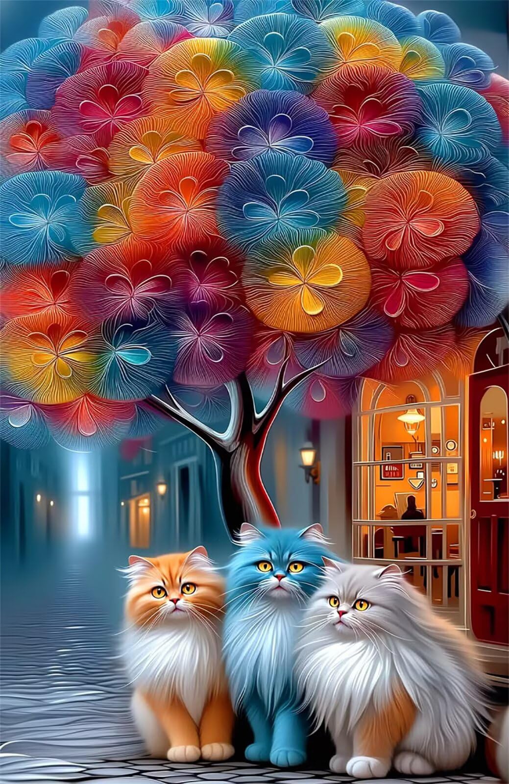 Puzzle 2000 Piezas para Adultos y Familia - Gatos Callejeros | Rompecabezas de 100x70 cm | Juego de Mesa de Descompresión y Relajación Cumpleaños