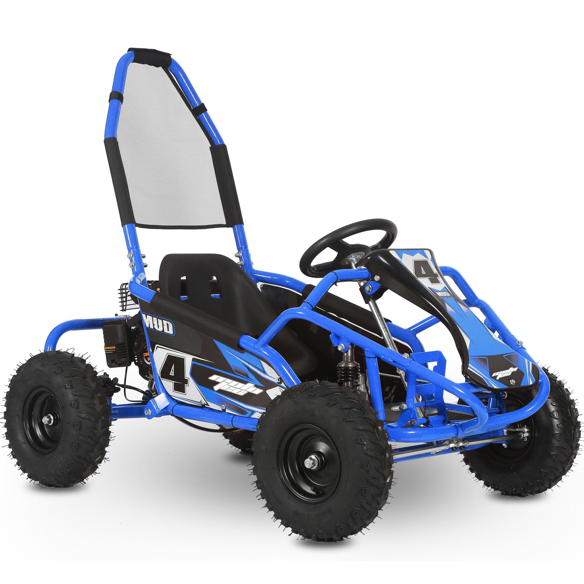 Mud 98cc Go Kart Full Suspension Blue