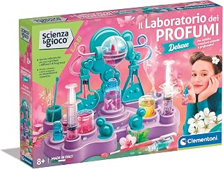 Clementoni Scienza e gioco Lab – Il Laboratorio dei Perfummi, Juego científico para niños a Partir de 8 años, Kit para Crear fragancias y cremas y Descubrir el Mundo de la cosmética, Fabricado en