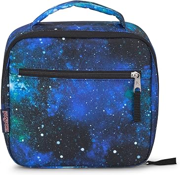 JanSport Lunch Break Insulated Cooler Bag - Leakproof Picnic Tote, Cyberspace Galaxy