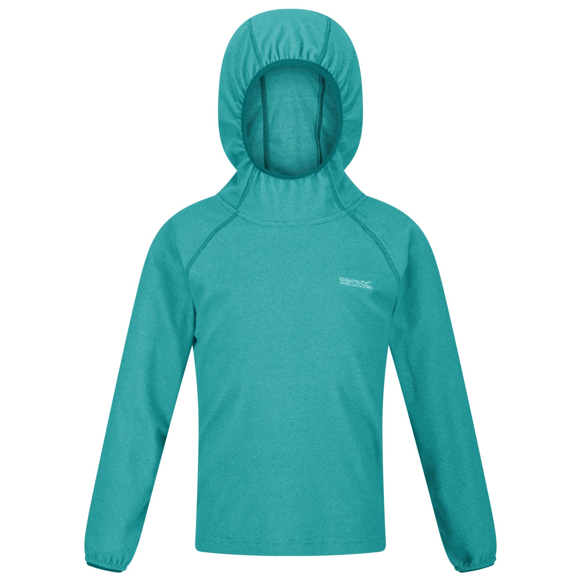 Regatta Boys & Girls Loco Hoody Hooded Fleece Jacket - Green - Size 14Y