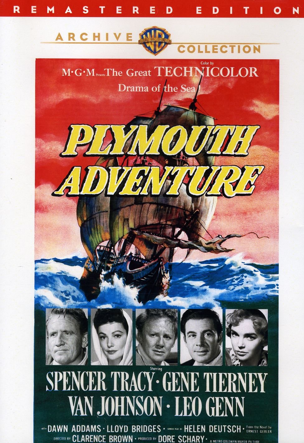 Plymouth Adventure Película en DVD Reino Unido para Reproductores Europeos