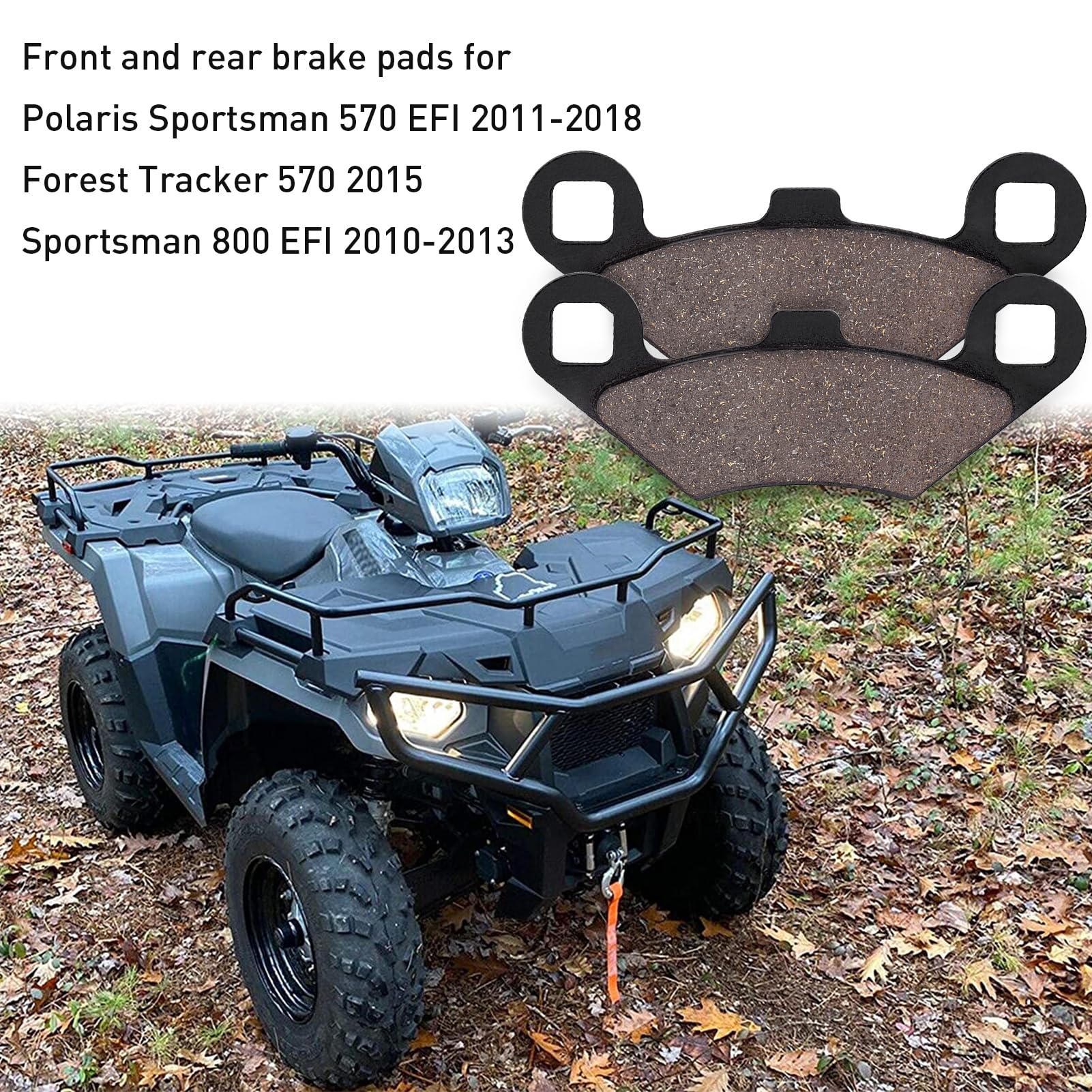 Bremsbeläge Für POLARIS ATV - 3 Paar Carbon Für Sportsman 800 700 500 Modelle