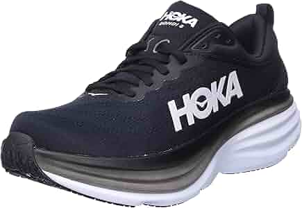 Amazon.com | Hoka Men's Bondi 8 Black/White 7.5 Medium