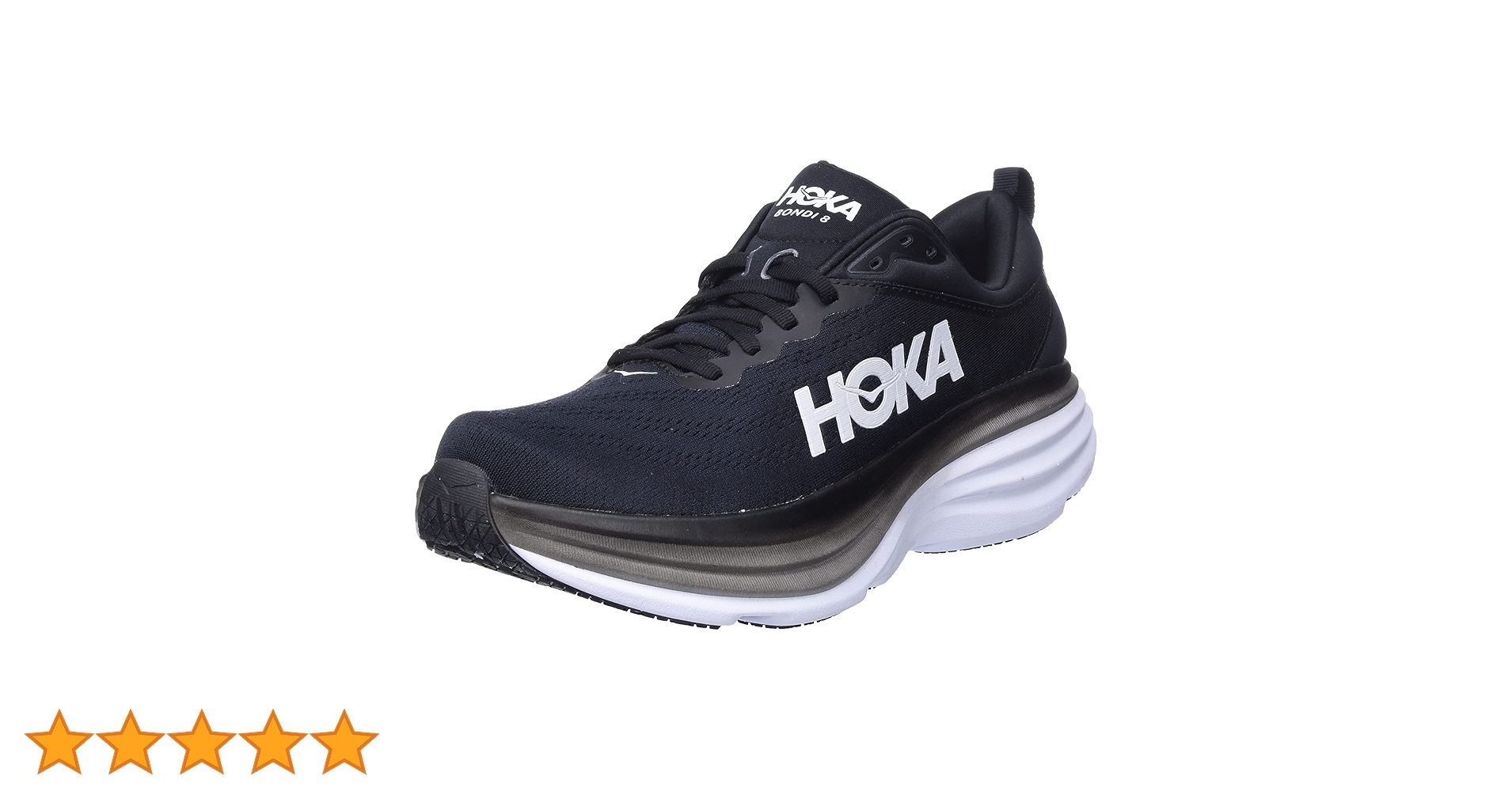 Amazon | HOKA ONE ONE(ホカ オネオネ) M BONDI 8 BLACK / WHITE
