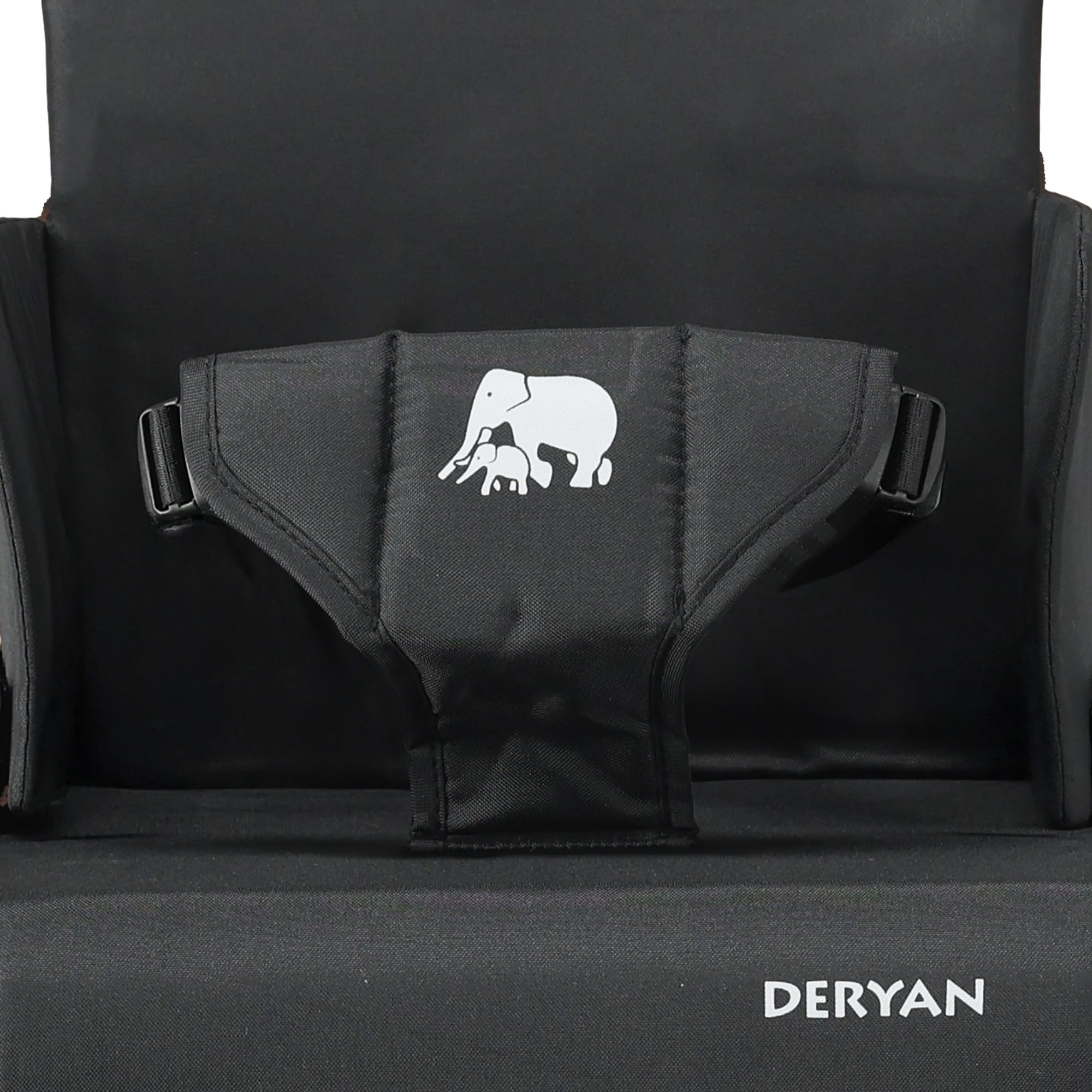 Deryan Travel Booster podwyższenie siedzenia – łącznie z paskiem mocującym, kolor czarny