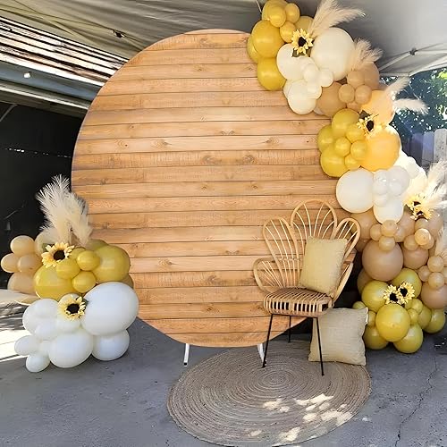 Miniatura 9 de Cubierta de fondo redonda azul real de 6.5 pies, resistente a las arrugas, fondo circular azul redondo, telón de fondo de fotografía para bodas,