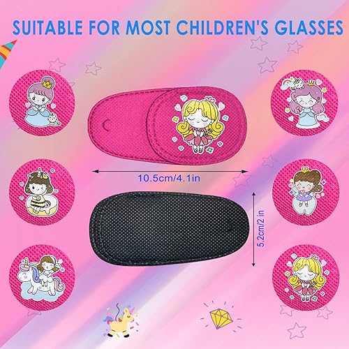 Miniatura 2 de 6 parches para ojos para niños y niñas, colorido y suave, parches para ojos perezosos para ojos izquierdos o derechos, más estilos (para cubrir el