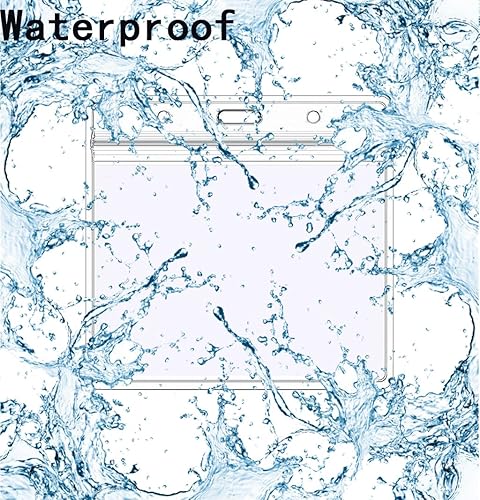 Miniatura 5 de YOUOWO Paquete de 12 portatarjetas de 4 x 3 pulgadas, soporte grande horizontal de 3 x 4 pulgadas, soporte de identificación de nombre grande para