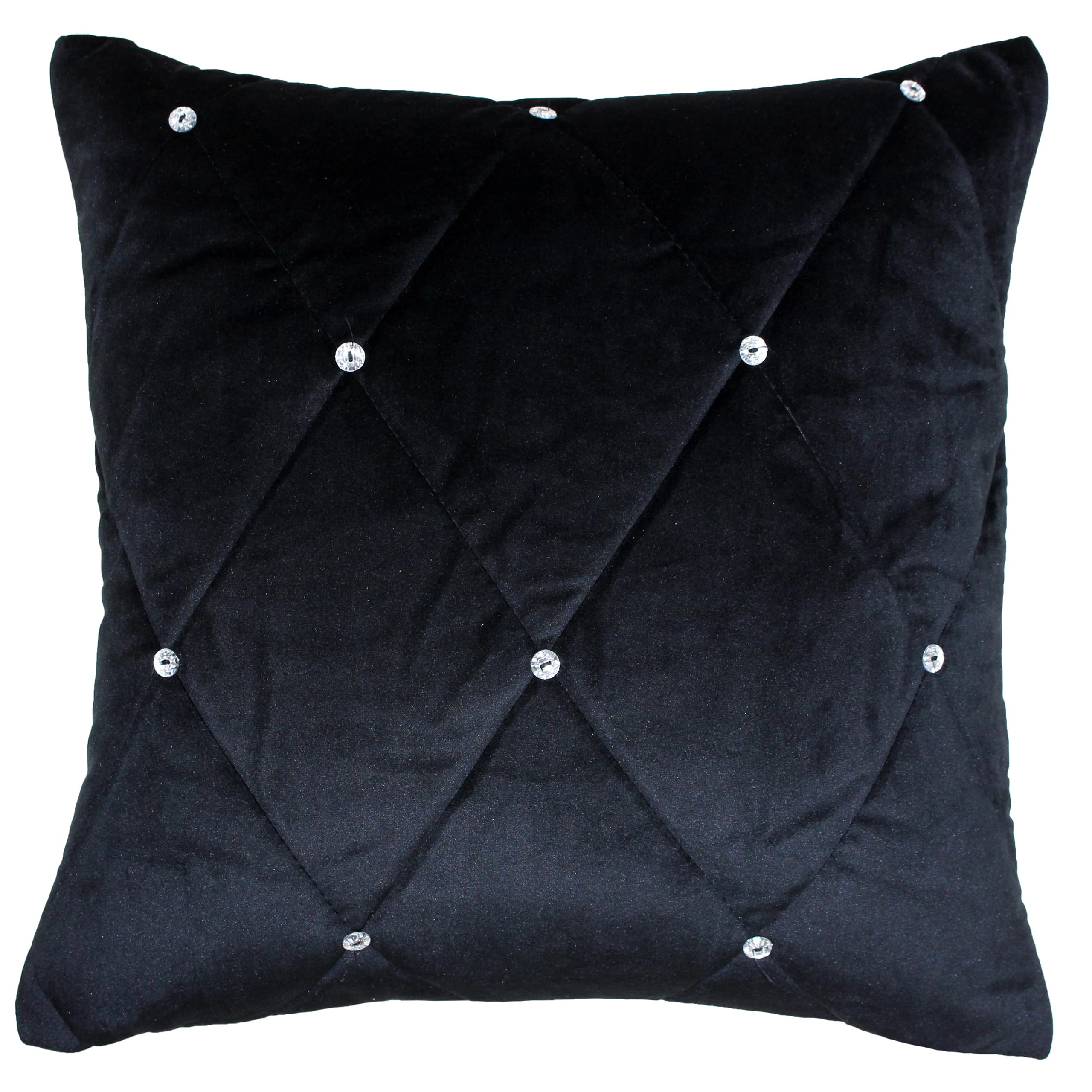 Coussin rembourré riche en plumes Paoletti avec ornements en strass pour canapé convertible