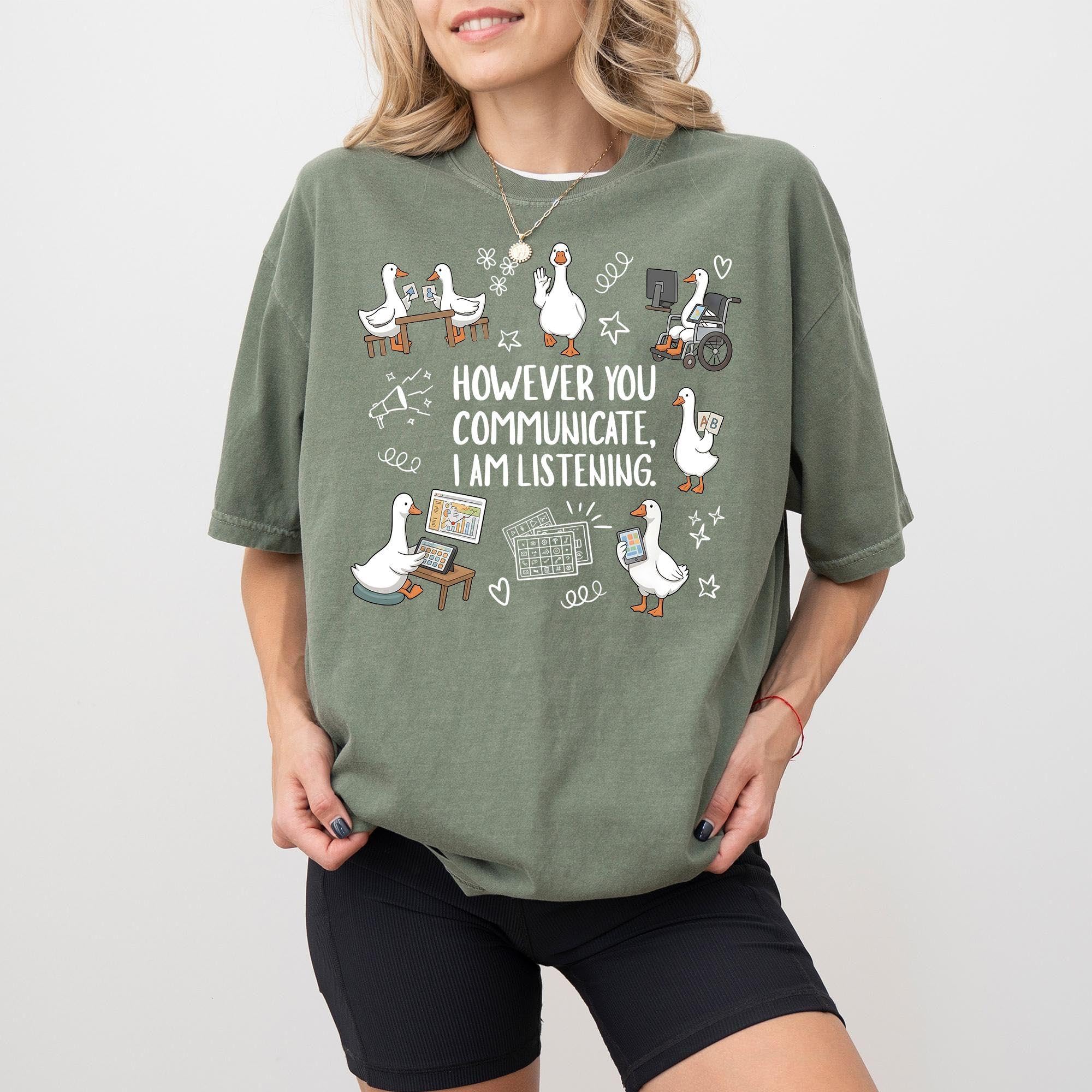 SPED Teacher Goose Shirt Comfort Col &hellip;