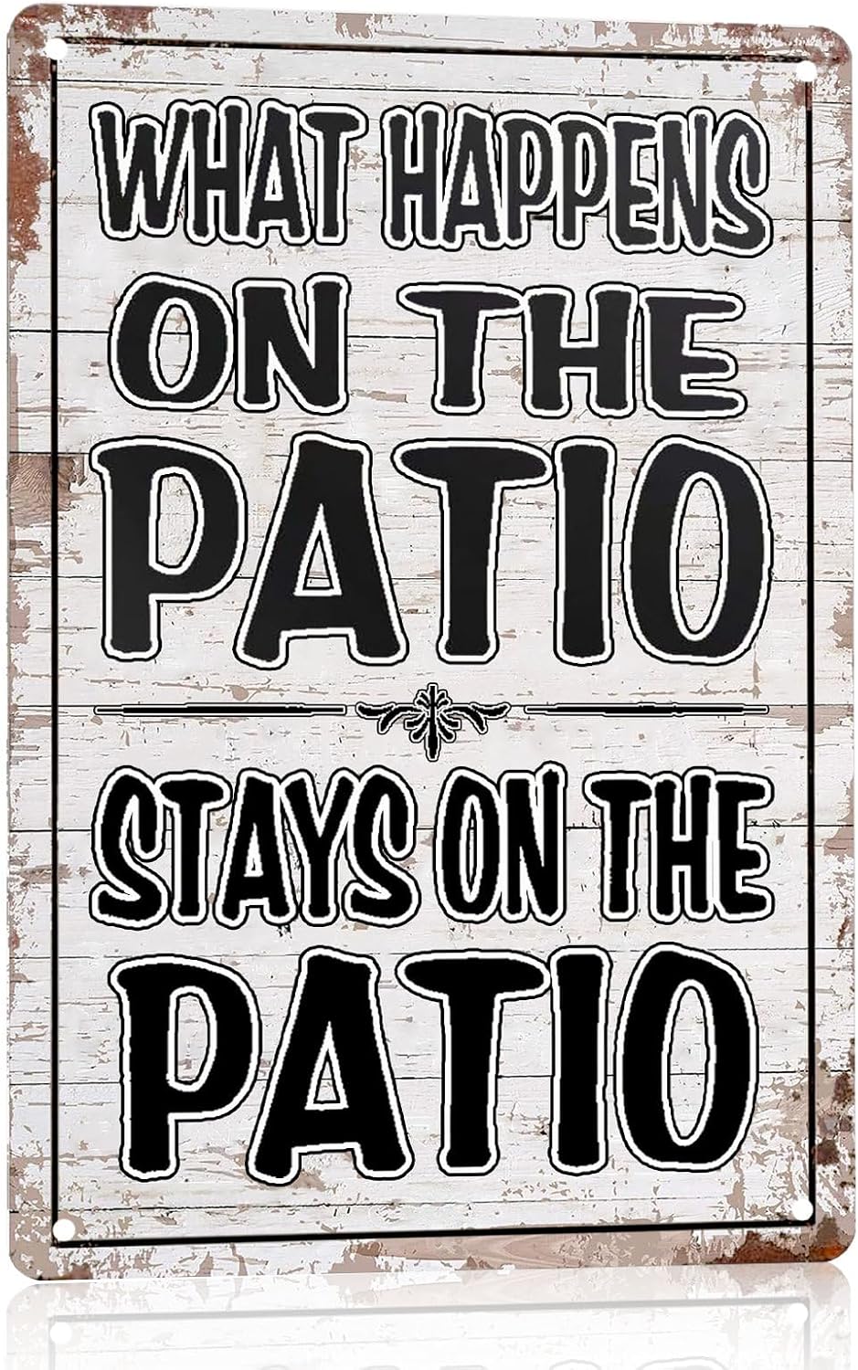 Funny Patio Signs Outdoor Patio Decor Backyard Bar Metal Signs For Outside Pool Tin Signs Patio Wall Decorations Outdoor Porch Accessories What Happens On The Patio Stay On The Patio Sign 8×12 Inches