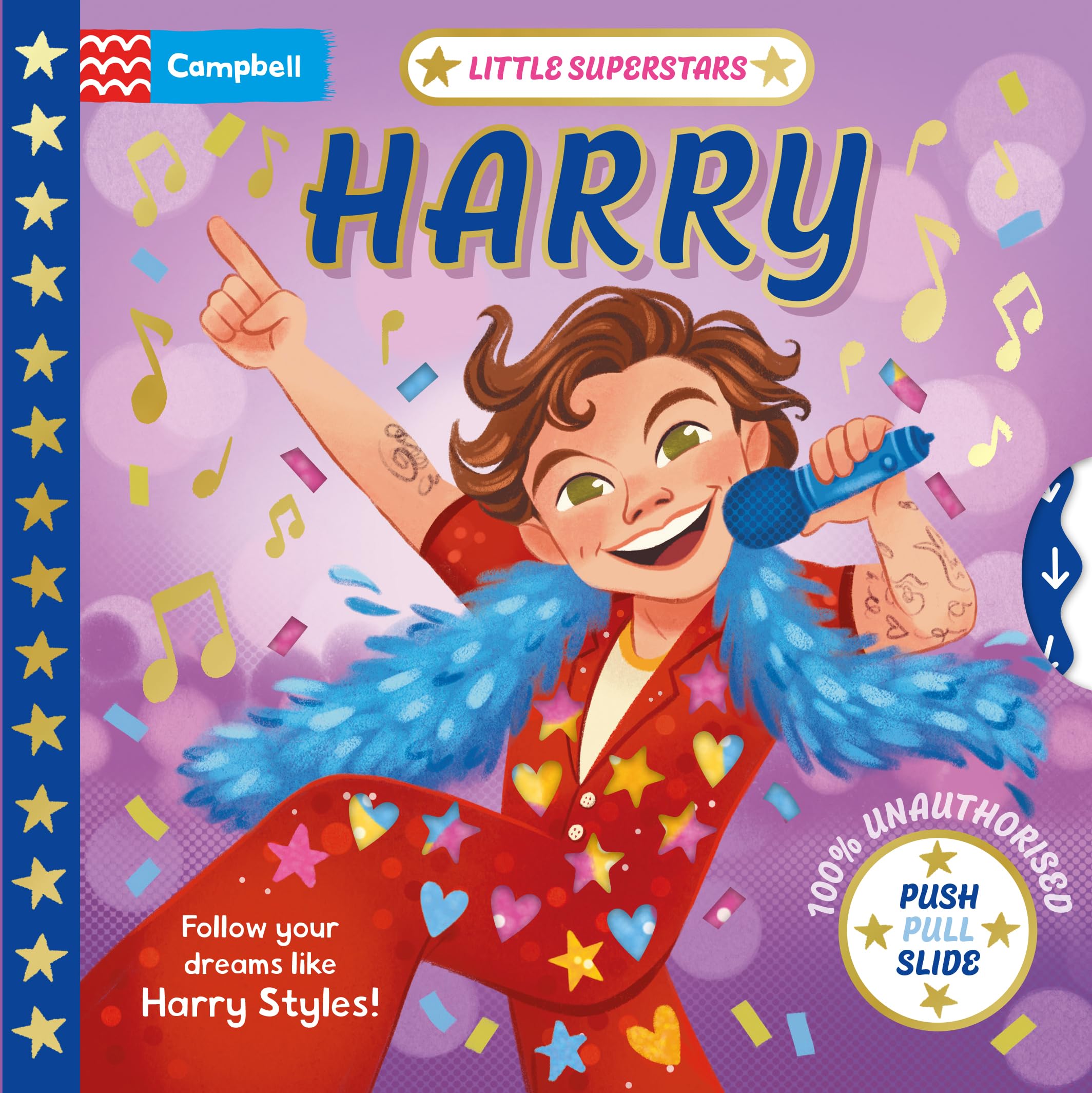 Campbell Books Harry Styles Push, Pull, Slide Book