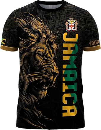 Custom Jamaica Shirts, Personalized Jamaican Flag Shirt, Jamaican Tshirt