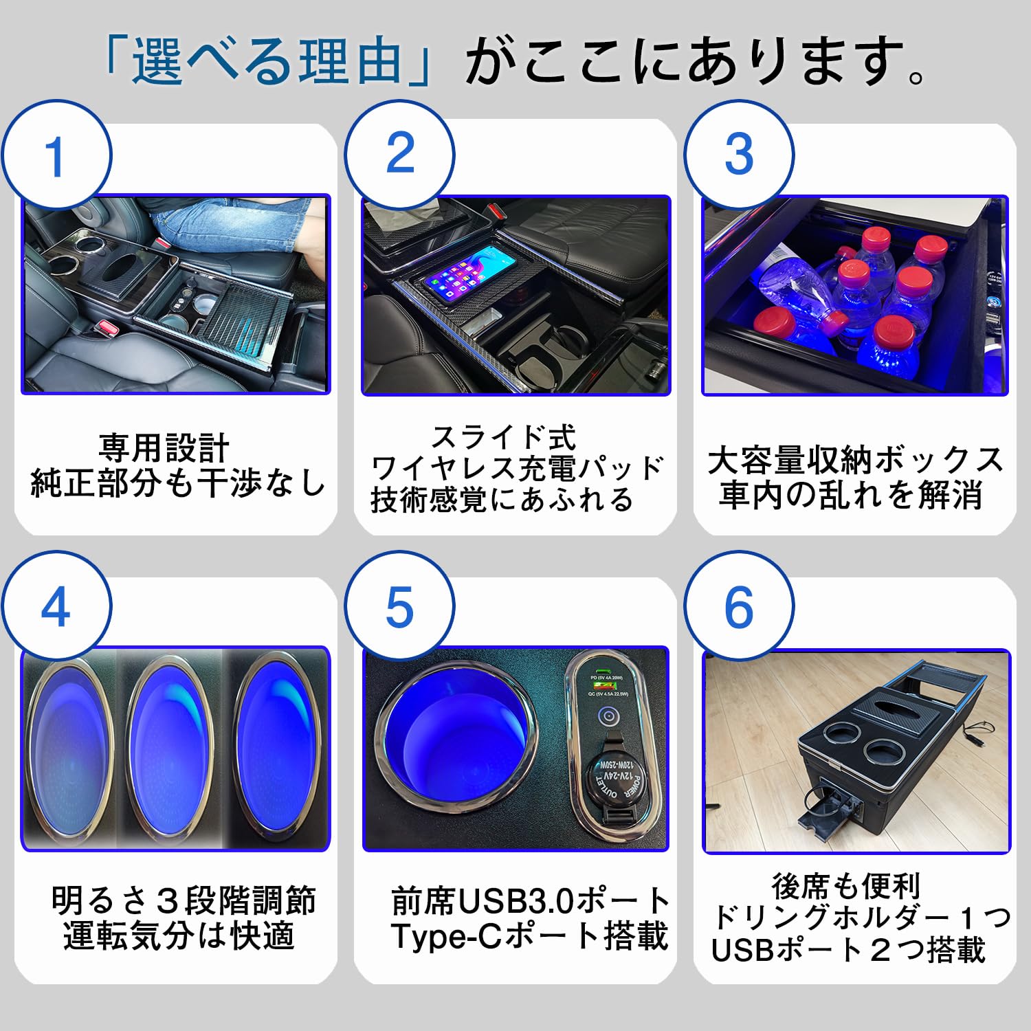 Amazon.co.jp: BUY IT オデッセイ RC系 コンソールボックス ワイヤレス  