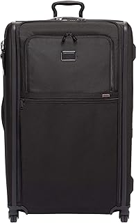 Alpha 3 Worldwide Trip Expandable 4-Wheeled Packing Case - Large Suitcase with Top and Side-Grab Handles - Black