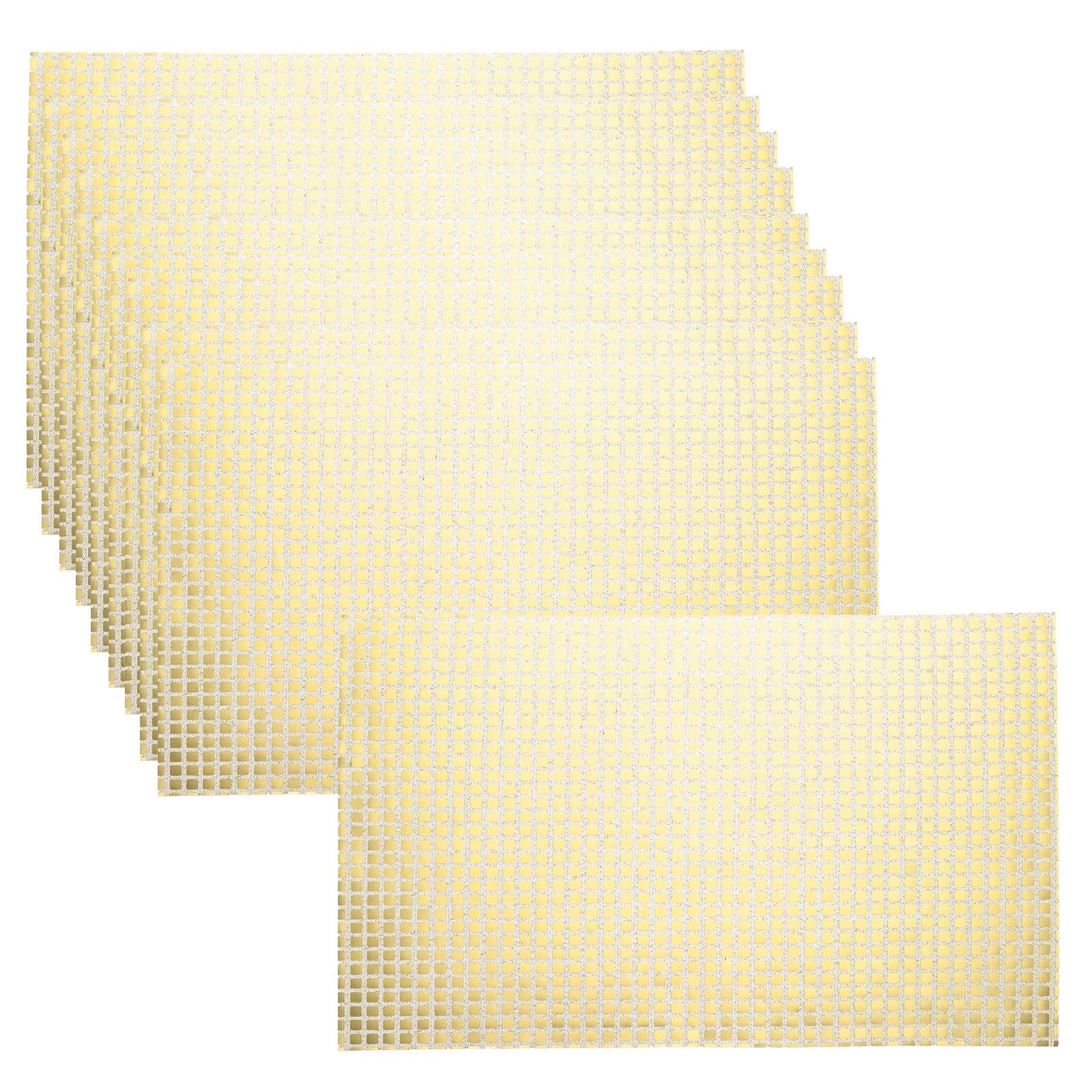 Idée fête dansante : lot de 10 sets de table miroir brillant uxcell