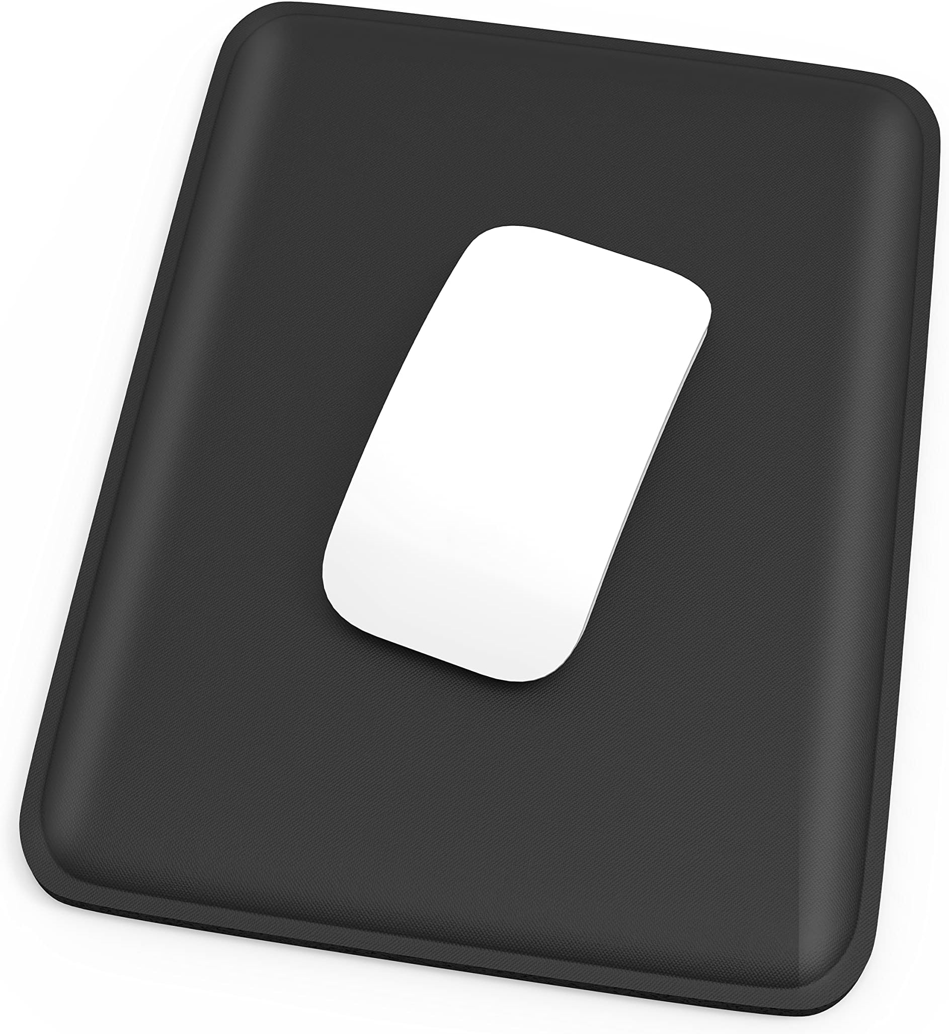 Small Mouse Pad, Portable Mouse Pad Wrist Rest Support for Pain Relieving, Non-Slip Rubber Base, Ergonomic Comfortable Form Black 7 x 8.5 Inch, Suitable for Home Office