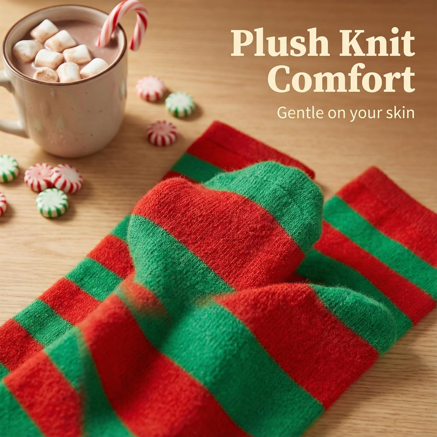 Tongcloud 2 Pairs Women's Knee High Socks Outdoor Sport Athletic Socks Casual Stripe Tube Socks - Image 4