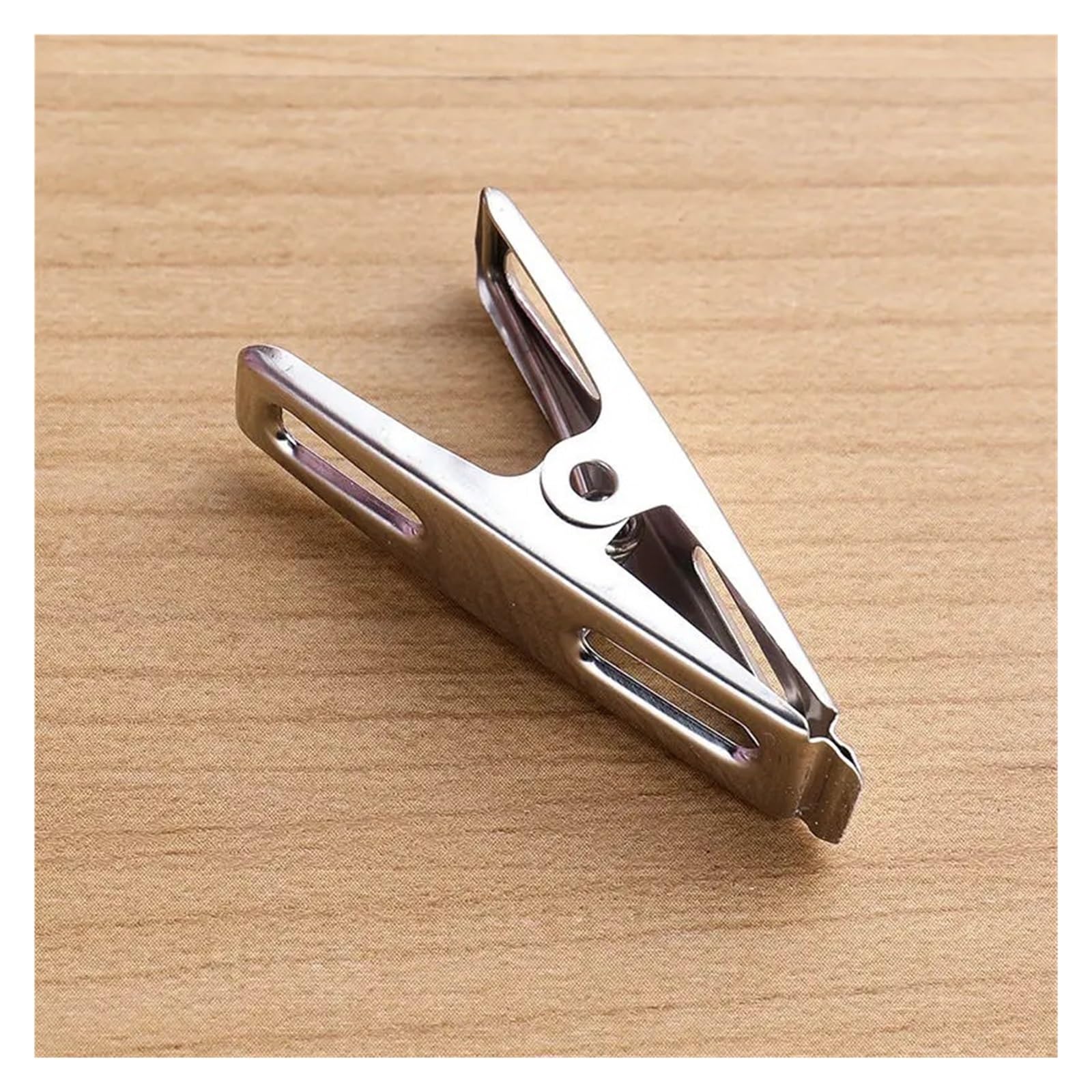 Metall-Wäscheklammern, 200 Stück, Edelstahl, flache Öffnung, Wäscheklammern, Binder-Clip-Set, Kleidung für Socken für Wäscheleine, Befestigung, Handtuch, Socken, Unterwäsche
