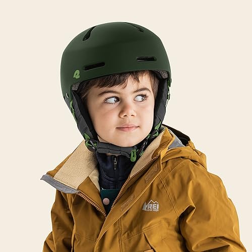 Miniatura 6 de Retrospec Comstock - Casco de esquí y snowboard para niños y niñas, casco de nieve de ajuste ajustable con carcasa protectora y ventilación