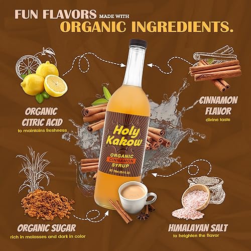 Vista 139 de Holy Kakow Cafe Organic Cardamomo Jarabe - Jarabe de cardamomo, jarabe de café, jarabe orgánico para café, jarabe de cardamomo para café, añadir al