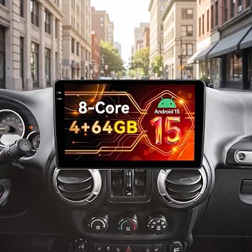 8Core 4+64GCar Radio for Jeep Wrangler JK Compass Grand Cherokee Dodge Ram