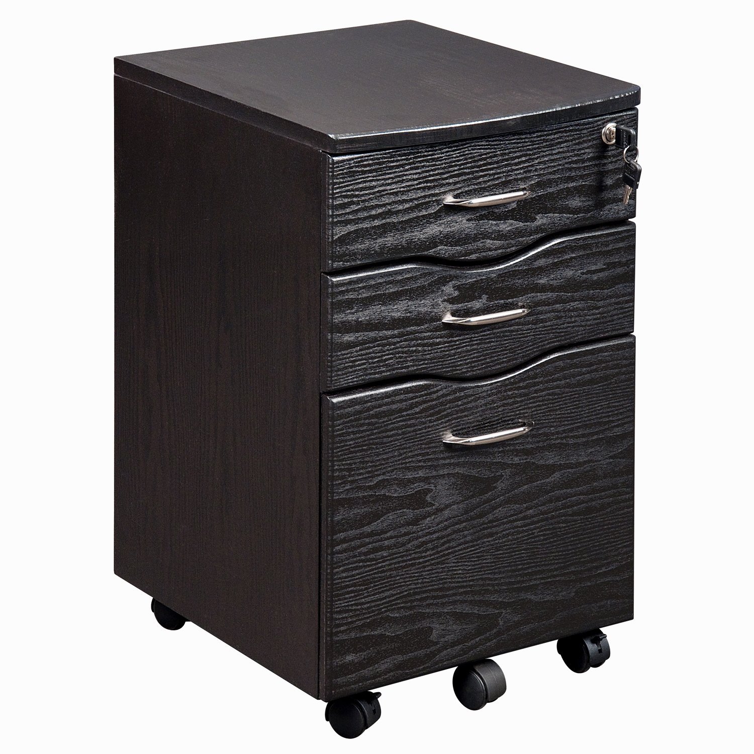 Techni MobiliRolling Storage and File Cabinet, Espresso