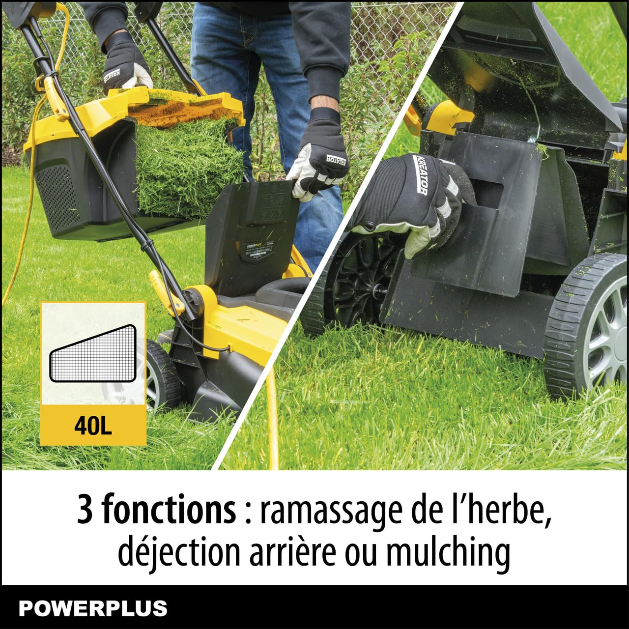 POWERPLUS POWXG6251 - Cortacésped 1600w 380mm