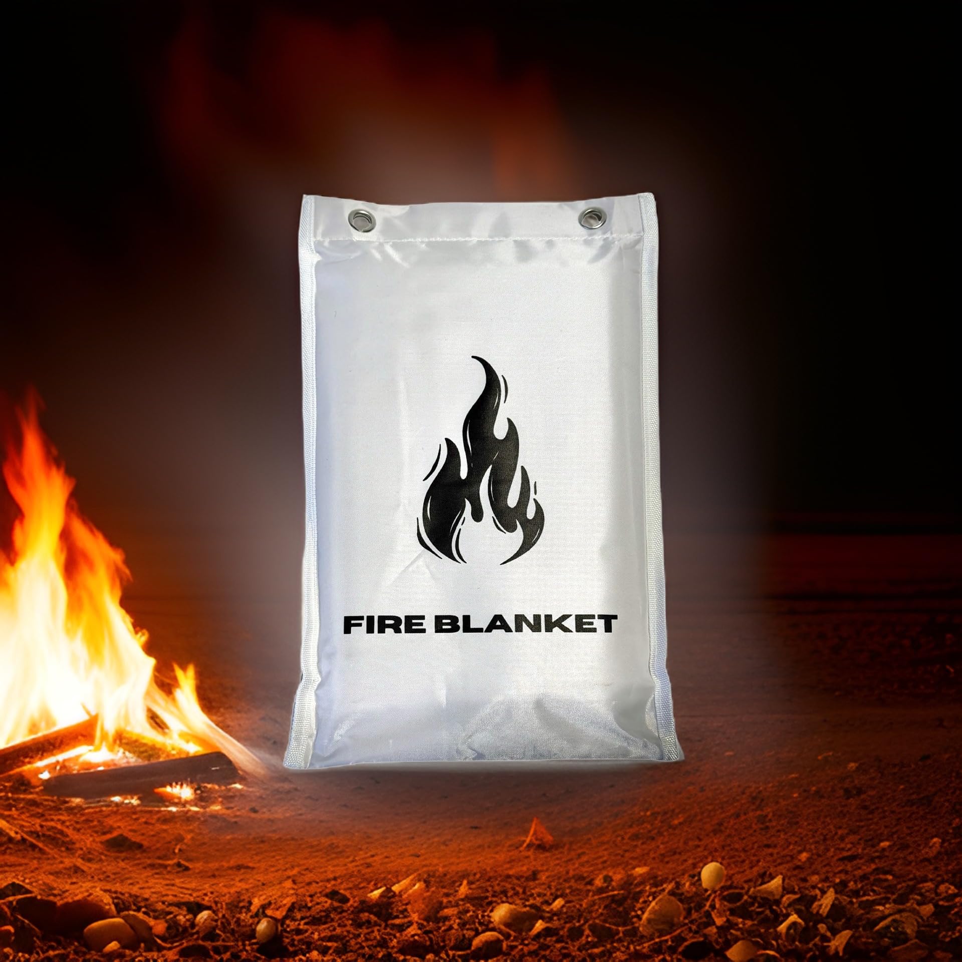 1 manta ignífuga para la seguridad del hogar, manta de emergencia contra incendios para cocina, manta ignífuga de fibra de vidrio, manta ignífuga de seguridad para el hogar, cubierta de lona