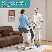 Vista 7 de ELENKER Levantamiento de asistencia de pie - Unidad de transporte de pacientes para ancianos - Elevador de pacientes para uso en el hogar